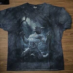 Howling Werewolf Tshirt Tye Dye Size XL
